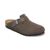 Birkenstock Boston BS Mixed Leather Narrow Fit Grey - Grå - Sandaler Birkenstock Boston BS Mixed Leather Narrow Fit Grey - Grå - Sandaler