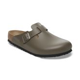 Birkenstock Boston Natural Leather Narrow Fit Grey - Grå - Sandaler Birkenstock Boston Natural Leather Narrow Fit Grey - Grå - Sandaler