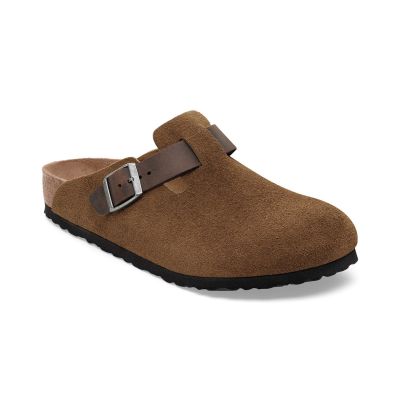 Birkenstock Boston BS Mixed Leather Regular Fit Brown 1030667 - Brun - Sandaler Birkenstock Boston BS Mixed Leather Regular Fit Brown 1030667 - Brun - Sandaler