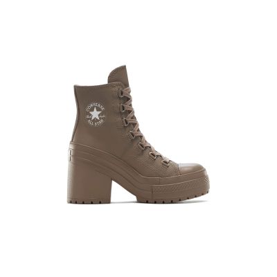 Converse Chuck 70 De Luxe Heel Platform Leather - Brun - Sneakers Converse Chuck 70 De Luxe Heel Platform Leather - Brun - Sneakers