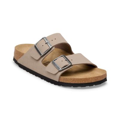Birkenstock Arizona Birkibuc Regular Fit Gray Taupe - Brun - Sandaler Birkenstock Arizona Birkibuc Regular Fit Gray Taupe - Brun - Sandaler