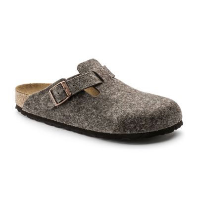 Birkenstock Boston Wool Felt Narrow Fit Brown - Brun - Sandaler Birkenstock Boston Wool Felt Narrow Fit Brown - Brun - Sandaler