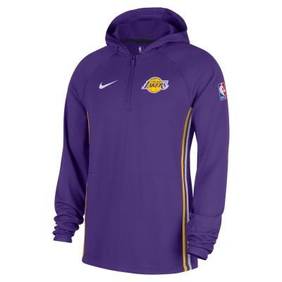 Nike Dri-FIT NBA Los Angeles Lakers Zoned 1/4-Zip Hoodie Field Purple - Lila - Luvtröja
