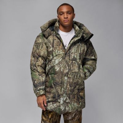 Jordan Flight Therma-FIT Down Parka Medium Olive - Grön - Jacka