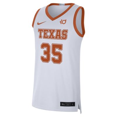 Nike Dri-FIT College Texas Kevin Durant Limited Jersey - Vit - Jersey