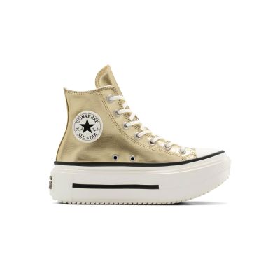 Converse Chuck Taylor All Star Lift Double Stack Metallic 4 - Gul - Sneakers Converse Chuck Taylor All Star Lift Double Stack Metallic 4 - Gul - Sneakers
