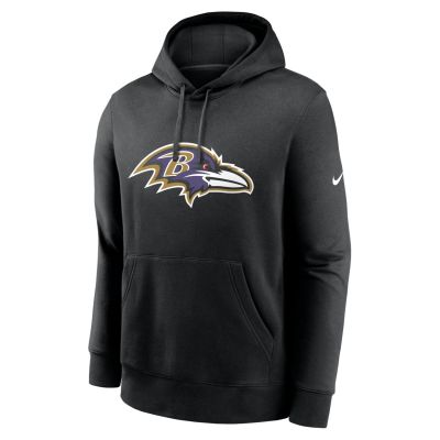 Nike Club Logo Baltimore Ravens Hoodie - Svart - Luvtröja Nike Club Logo Baltimore Ravens Hoodie - Svart - Luvtröja