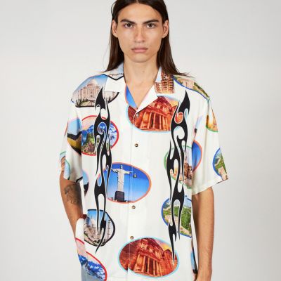 Pleasures 7 Wonder Camp Shirt White - Vit - Skjorta