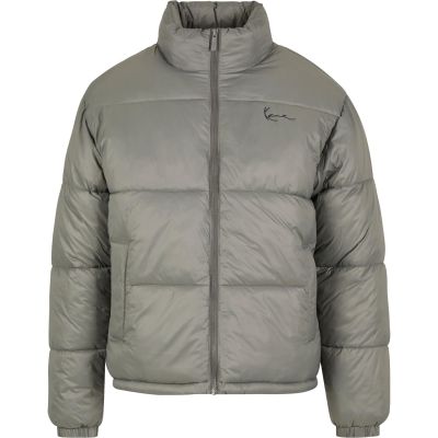 Karl Kani Small Signature Embossed Logo Puffer Jacket - Grå - Jacka