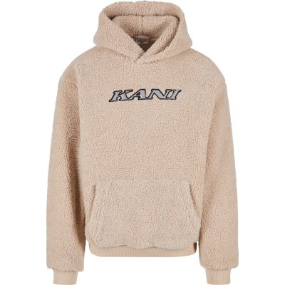 Karl Kani Silver Teddy Hoodie Beige - Brun - Luvtröja